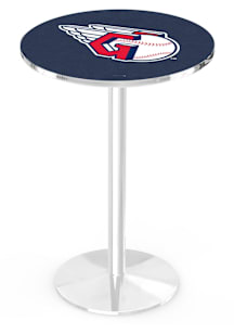 Cleveland Guardians Chrome Round Base Pub Table