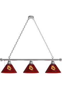 Arizona State Sun Devils Sparky 3 Shade Silver Billiard Lamp
