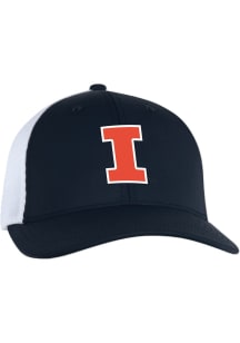 Hugo Mesh Back Flex Illinois Fighting Illini Flex Hat - Navy Blue