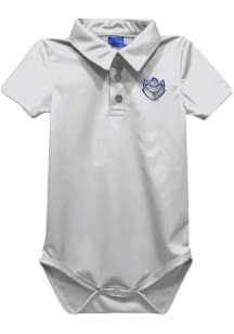 Vive La Fete Saint Louis Billikens Baby White Team Short Sleeve One Piece Polo