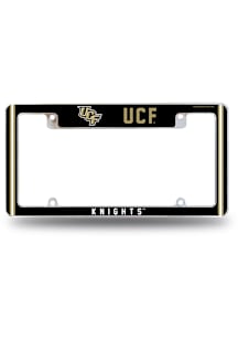 UCF Knights All Over Chrome License Plate Frame - White