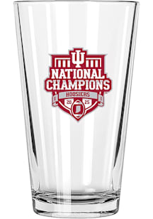 Indiana Hoosiers 2025 College Football Champions 16oz Pint Glass - White