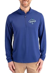 Cutter and Buck Los Angeles Dodgers Mens Blue 2025 World Series Champions Virtue Eco Pique Big and..