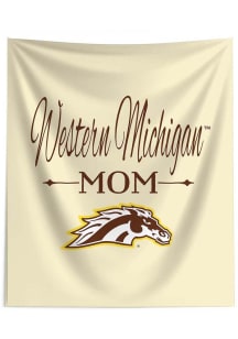 White Western Michigan Broncos Mom 50x60 Tapestry Blanket
