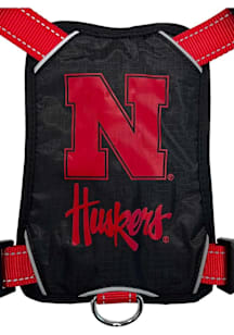Nebraska Cornhuskers Team Logo Harness Pet Collar