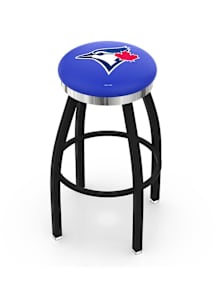 Toronto Blue Jays Chrome Seat Pub Stool - Black