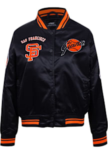 Pro Standard San Francisco Giants Womens Black Retro Classic Light Weight Jacket