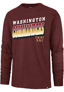 47 Washington Commanders Burgundy Mission Franklin Long Sleeve Fashion T Shirt