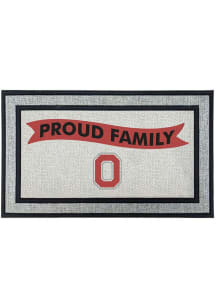 Ash Ohio State Buckeyes Proud Family 18x30 Door Mat