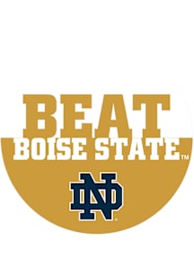 Notre Dame Fighting Irish BEAT Boise State 3" Button - Navy Blue