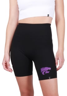 Womens K-State Wildcats Black Hype and Vice Biker Shorts