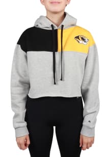 Hype and Vice Missouri Tigers Womens Grey Colorblock Hooded Sweatshirt