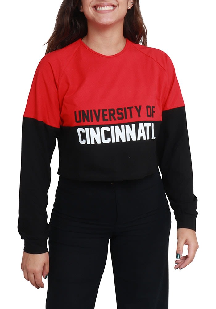 Hype and Vice Cincinnati Bearcats Womens Red Not Your Boyfriends LS Tee