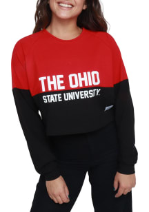 Hype and Vice Ohio State Buckeyes Womens Red Not Your Boyfriends LS Tee