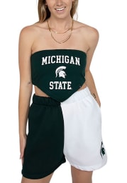 Michigan State Spartans Womens Green Bandana Tie Back Tank Top