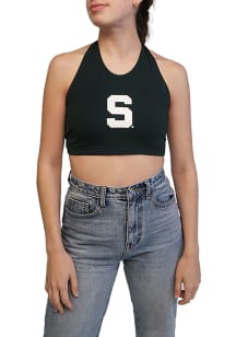 Hype and Vice Michigan State Spartans Womens Green Britney Halter Tank Top