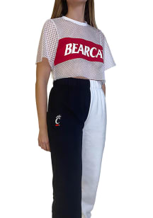 Hype and Vice Cincinnati Bearcats Womens Two Tone Colorblock White Sweatpants