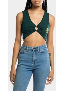 Hype and Vice Baylor Bears Womens Green Ring It Crop Tank Top