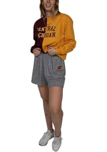Hype and Vice Central Michigan Chippewas Womens Grey Ace Shorts