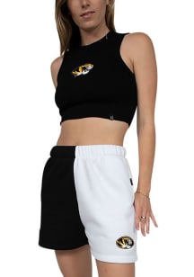 Hype and Vice Missouri Tigers Womens White Dime Two Tone Shorts