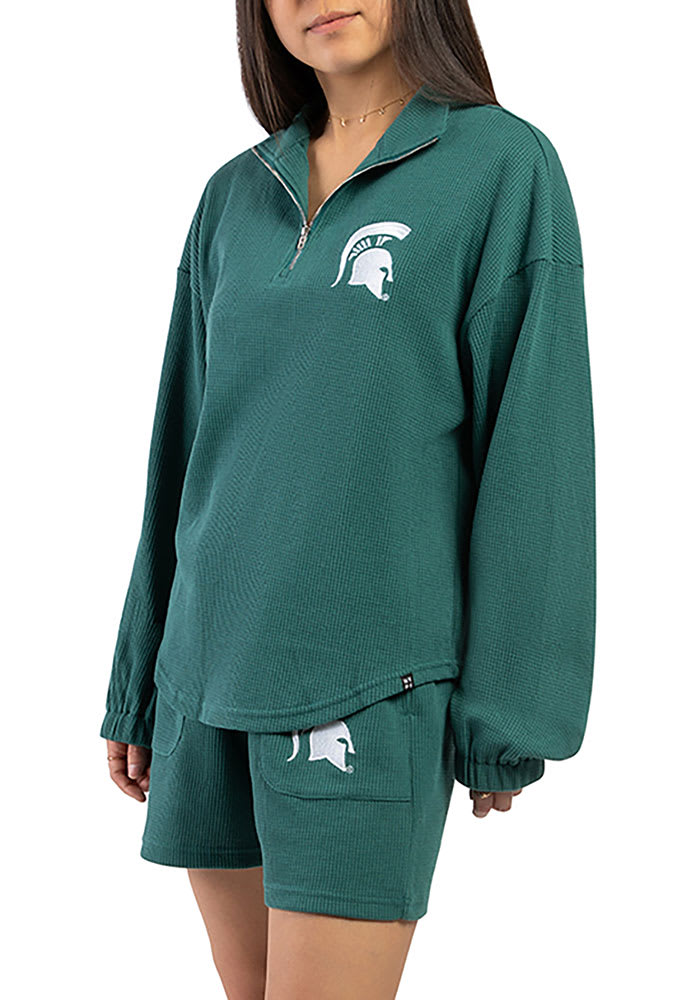 Michigan State Spartans Womens Olive Grand Slam Shorts