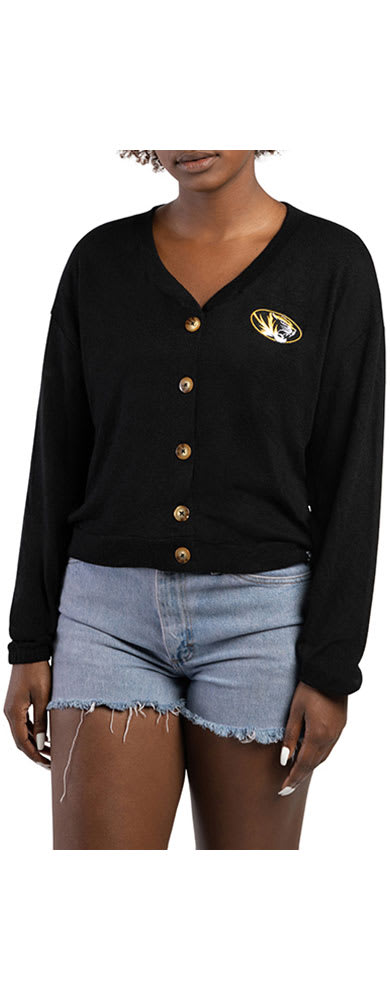 Hype and Vice Missouri Tigers Womens Black Ace Long Sleeve Cardigan