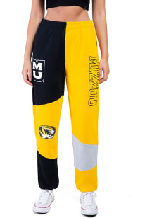 Hype and Vice Missouri Tigers Womens Patchwork Black Sweatpants