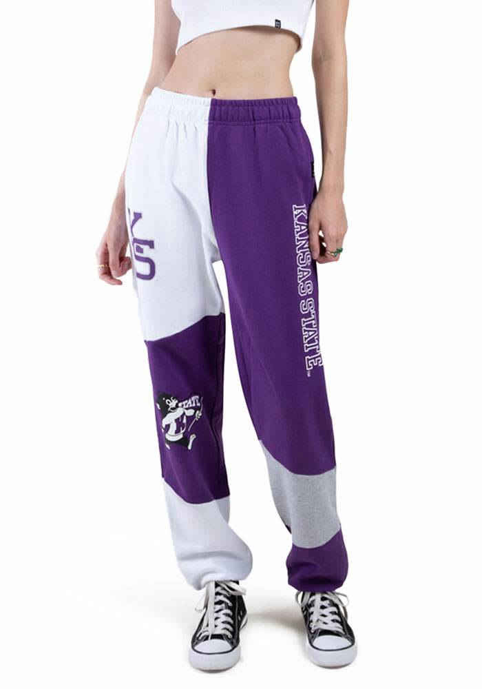 Hype and Vice K-State Wildcats Womens Patchwork Purple Sweatpants