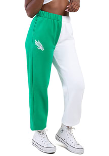 Hype and Vice North Texas Mean Green Womens Two Tone Kelly Green Sweatpants