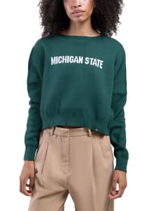 Womens Michigan State Spartans Green Hype and Vice Ivy Long Sleeve Sweater