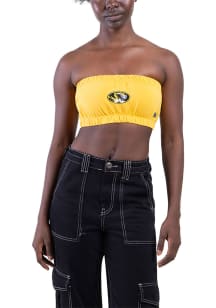 Hype and Vice Missouri Tigers Womens Yellow Bandeau Tank Top