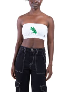 Hype and Vice North Texas Mean Green Womens White Bandeau Tank Top