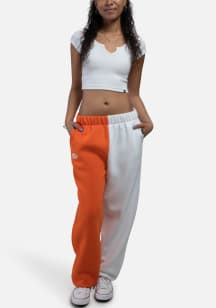 Hype and Vice Oklahoma State Cowboys Womens Two Tone Colorblock Orange Sweatpants