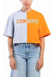 Hype and Vice Oklahoma State Cowboys Womens Orange Brandy Short Sleeve T-Shirt