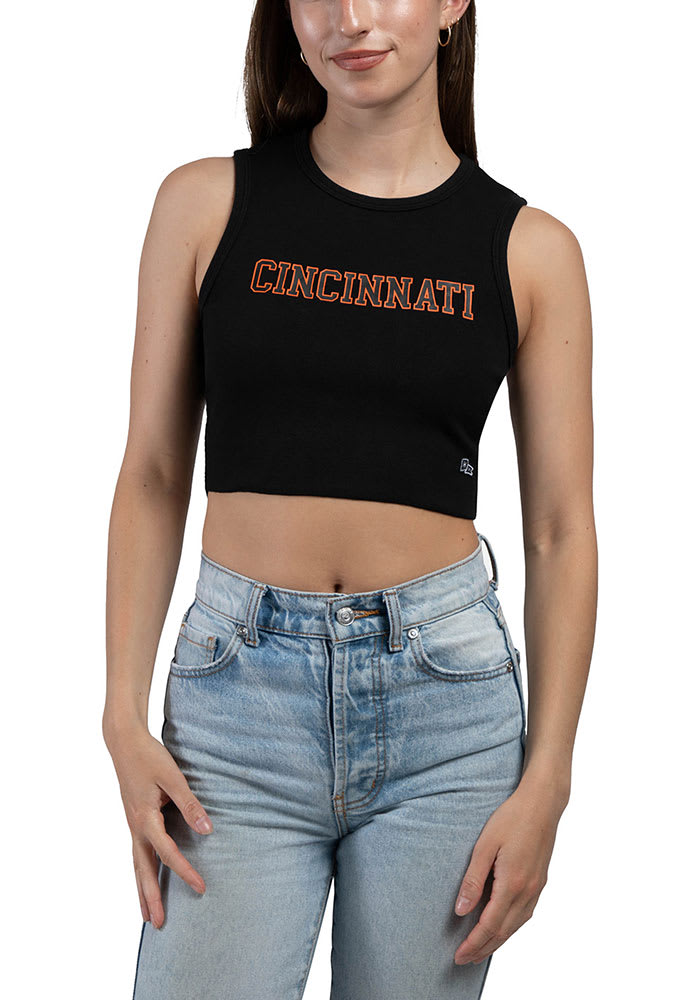 Hype and Vice Cincinnati Womens Black Graphic Tank Top