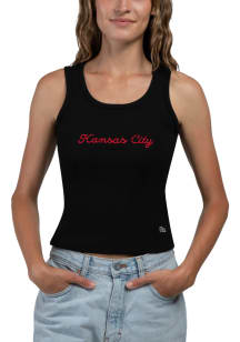 Hype and Vice Kansas City Womens Black Graphic Tank Top