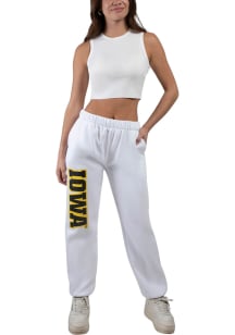 Hype and Vice Iowa Hawkeyes Womens Basic White Sweatpants