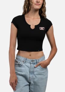 Hype and Vice Cincinnati Womens Black Graphic Short Sleeve T-Shirt