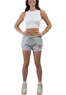 Hype and Vice Illinois Fighting Illini Womens Grey Sweatshorts Shorts