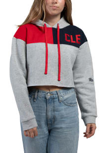 Hype and Vice Cleveland Womens Red Graphic Hooded Sweatshirt