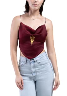 Hype and Vice Arizona State Sun Devils Womens Maroon Spring Tank Top