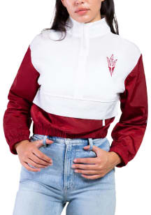 Hype and Vice Arizona State Sun Devils Womens Maroon Vintage Light Weight Jacket