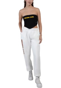 Hype and Vice Arizona State Sun Devils Womens Basic White Sweatpants