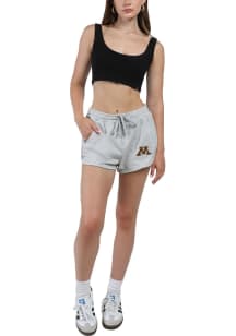 Womens Minnesota Golden Gophers Grey Hype and Vice Comfy Shorts