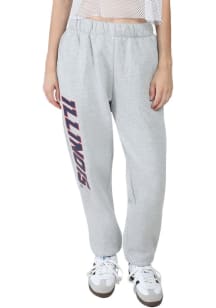 Hype and Vice Illinois Fighting Illini Womens Classic Grey Sweatpants