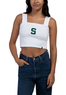Hype and Vice Michigan State Spartans Womens White Halftime Tank Top