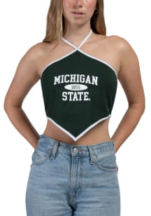 Hype and Vice Michigan State Spartans Womens Green Y2K Tank Top