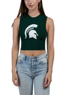 Hype and Vice Michigan State Spartans Womens White Ivy Tank Top