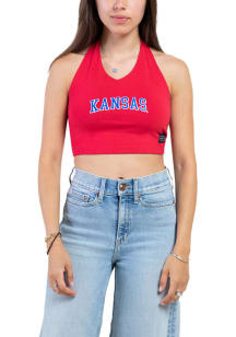 Hype and Vice Kansas Jayhawks Womens Red Britney Tank Top