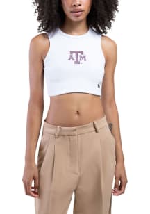 Hype and Vice Texas A&amp;M Aggies Womens White Cut Off Tank Top